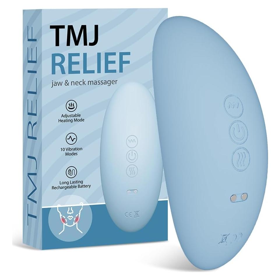 Masajeador Ergonómico de Alivio TMJ Rozonii - Calor y Vibración