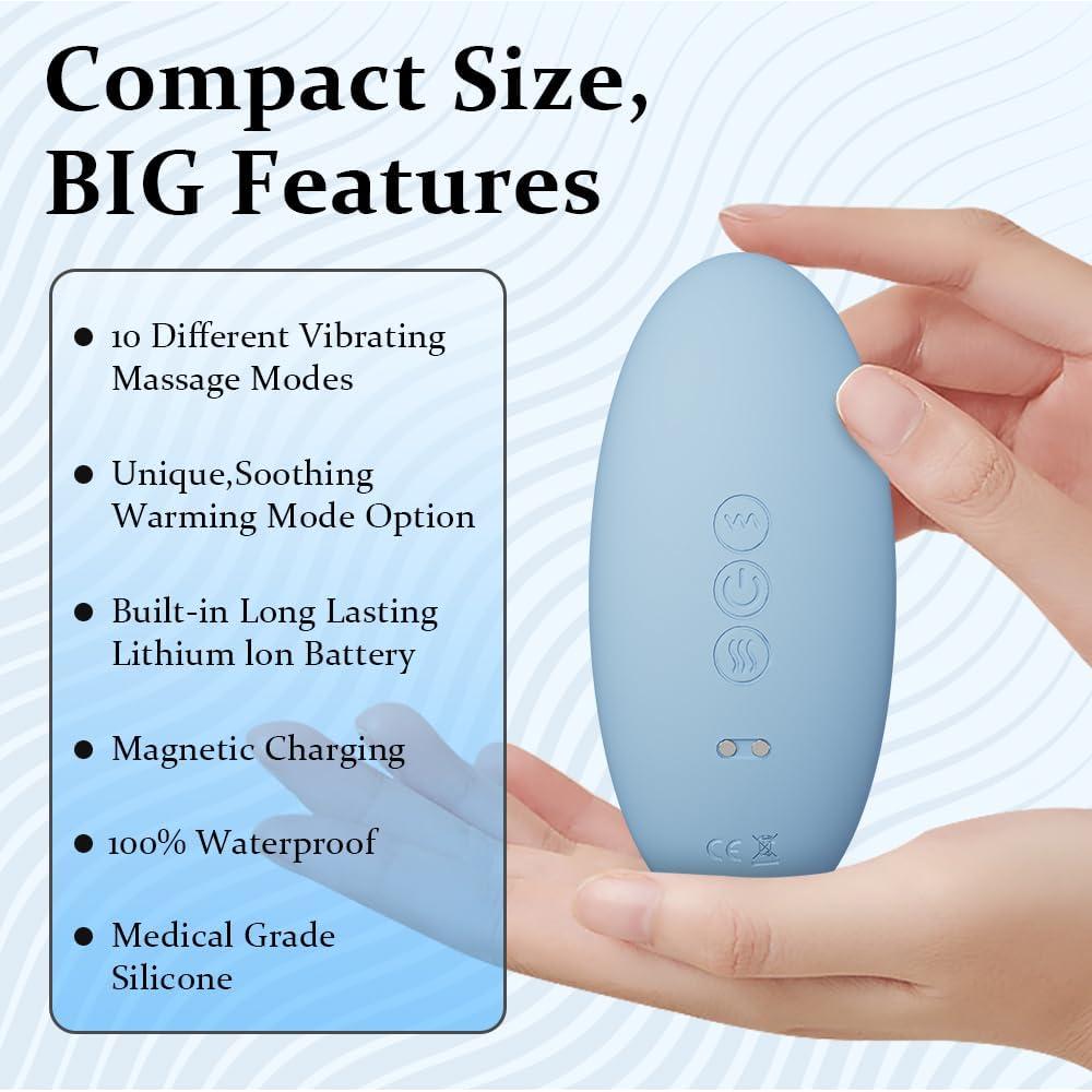 Masajeador Ergonómico de Alivio TMJ Rozonii - Calor y Vibración