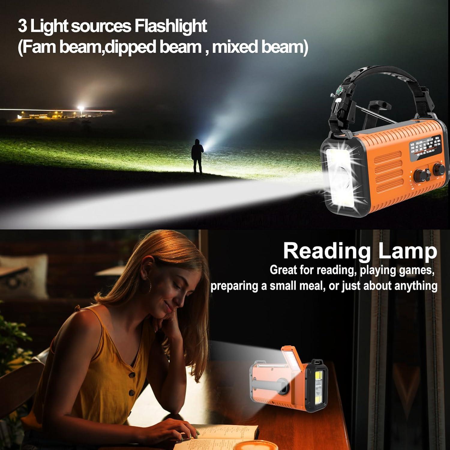 Radio Meteorológica de Emergencia Rckskaya 20000mAh AM/FM NOAA