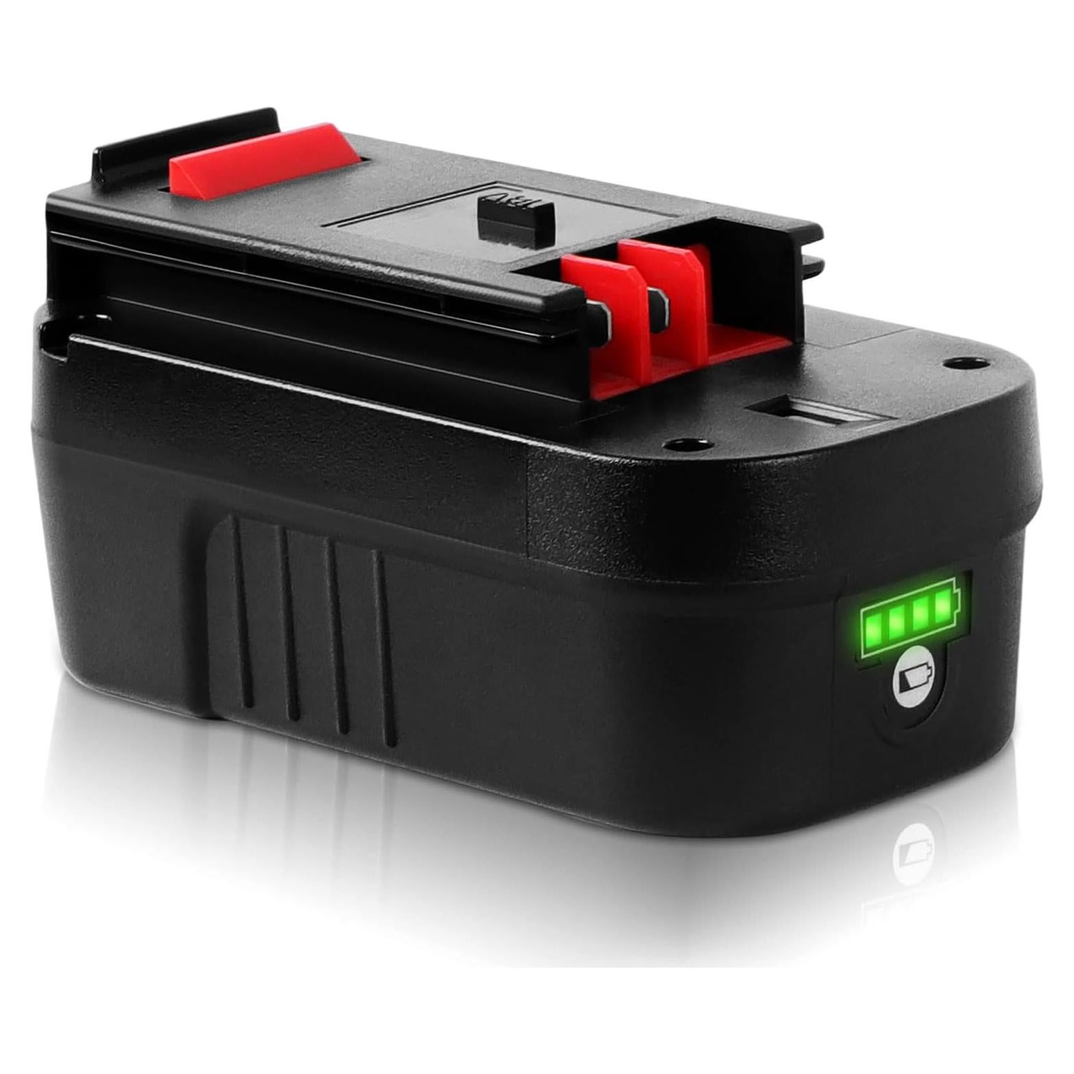 【Lithium-ion】 DSANKE HPB18 18V 3.0Ah Lithium-ion Battery Replacement for Black and Decker 18Volt Battery for 244760-00 HPB18 Battery A1718 A18 A18E HPB18-OPE Firestorm FS180BX FS18BX FS18FL FSB18