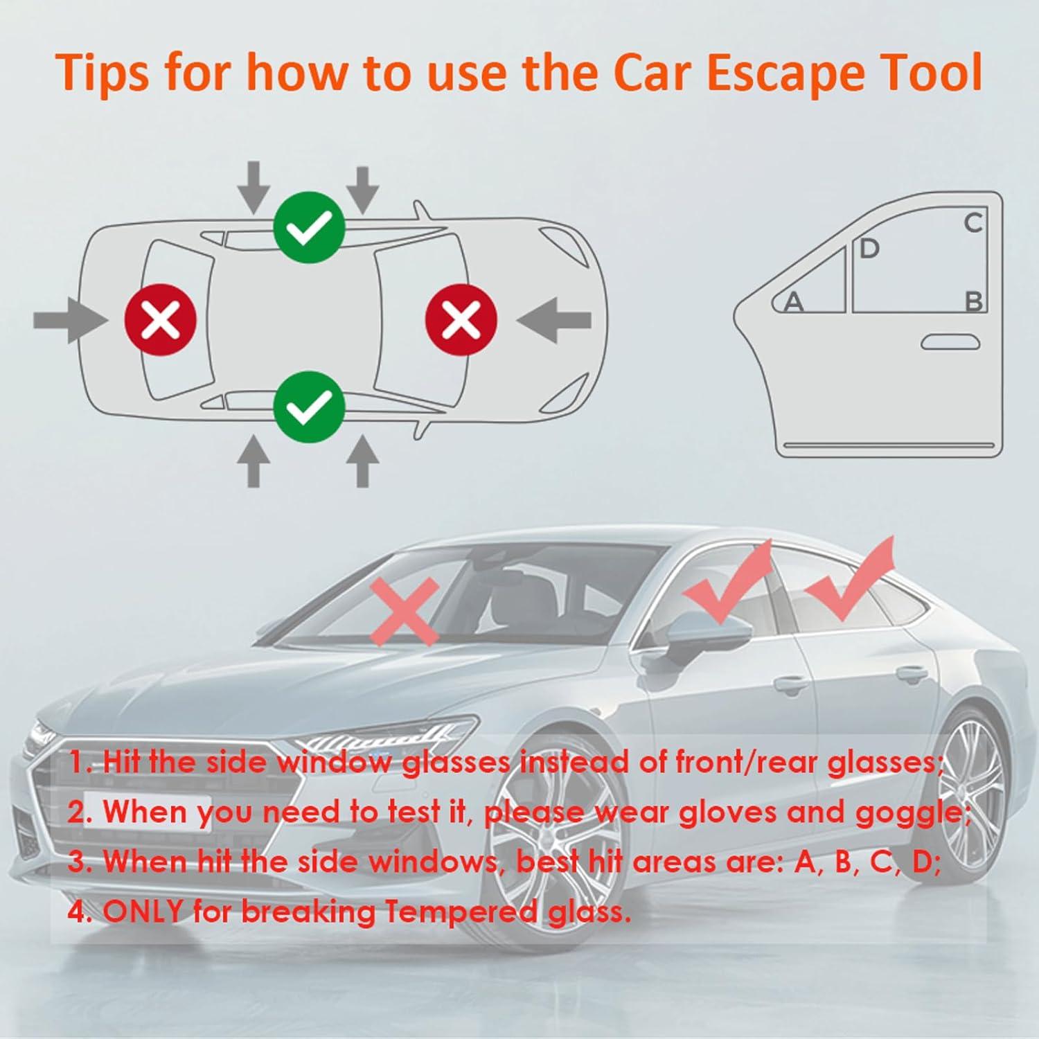 Cortador de Cinturón y Rompeventanas SEMTION 2 en 1 Rojo