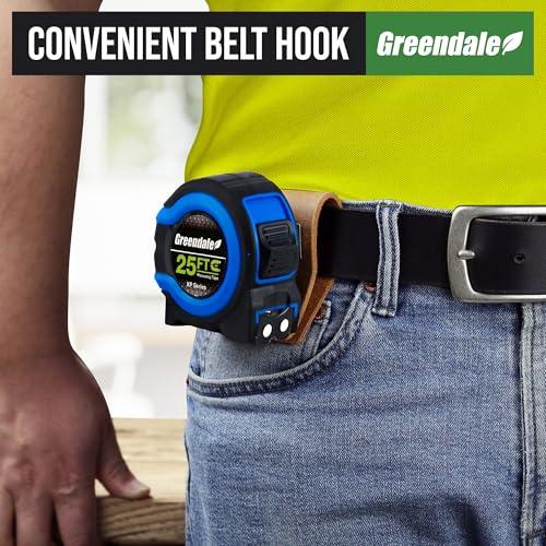 Greendale - Paquete de 3 Cintas Métricas 7.5m - Punta Magnética