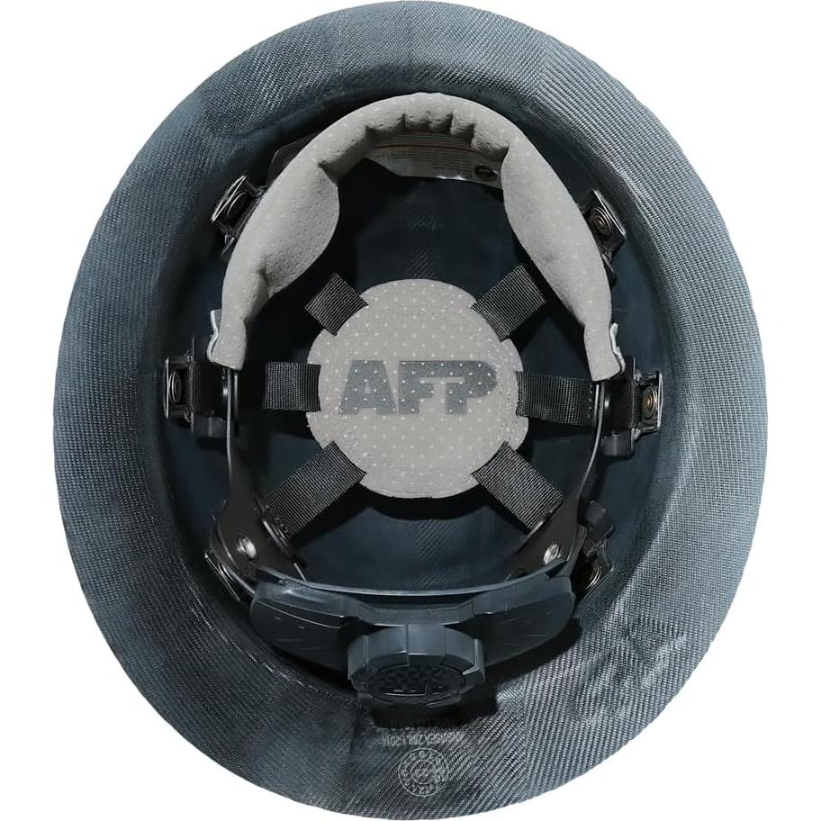 Casco de ala completa AFP | Fibra de vidrio Clase G | Negro