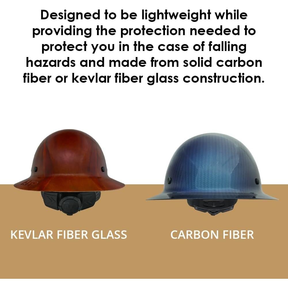 Casco de ala completa AFP | Fibra de vidrio Clase G | Negro