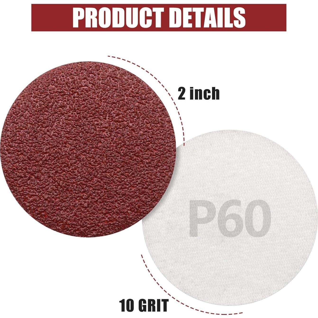 Discos de Lijado ZEHIQ 120 Piezas 60 Grano 5.08 cm