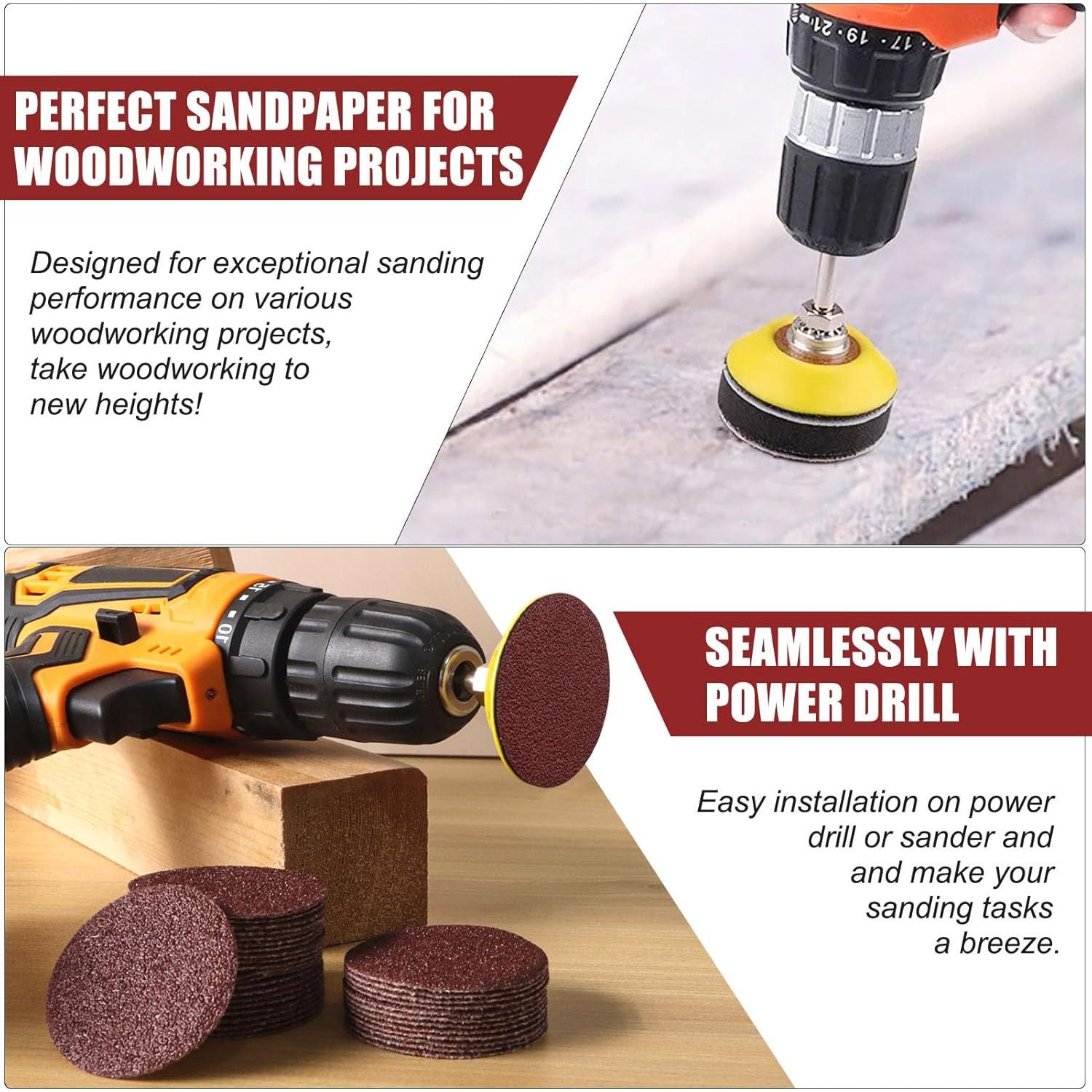 Discos de Lijado ZEHIQ 120 Piezas 60 Grano 5.08 cm