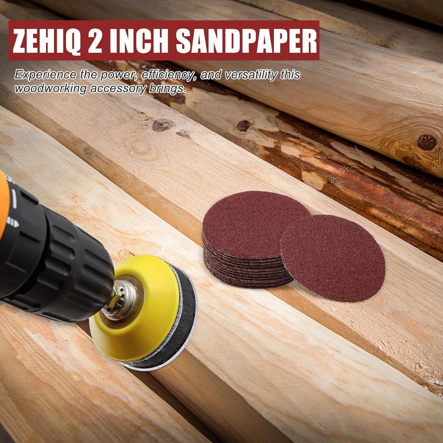 Discos de Lijado ZEHIQ 120 Piezas 60 Grano 5.08 cm