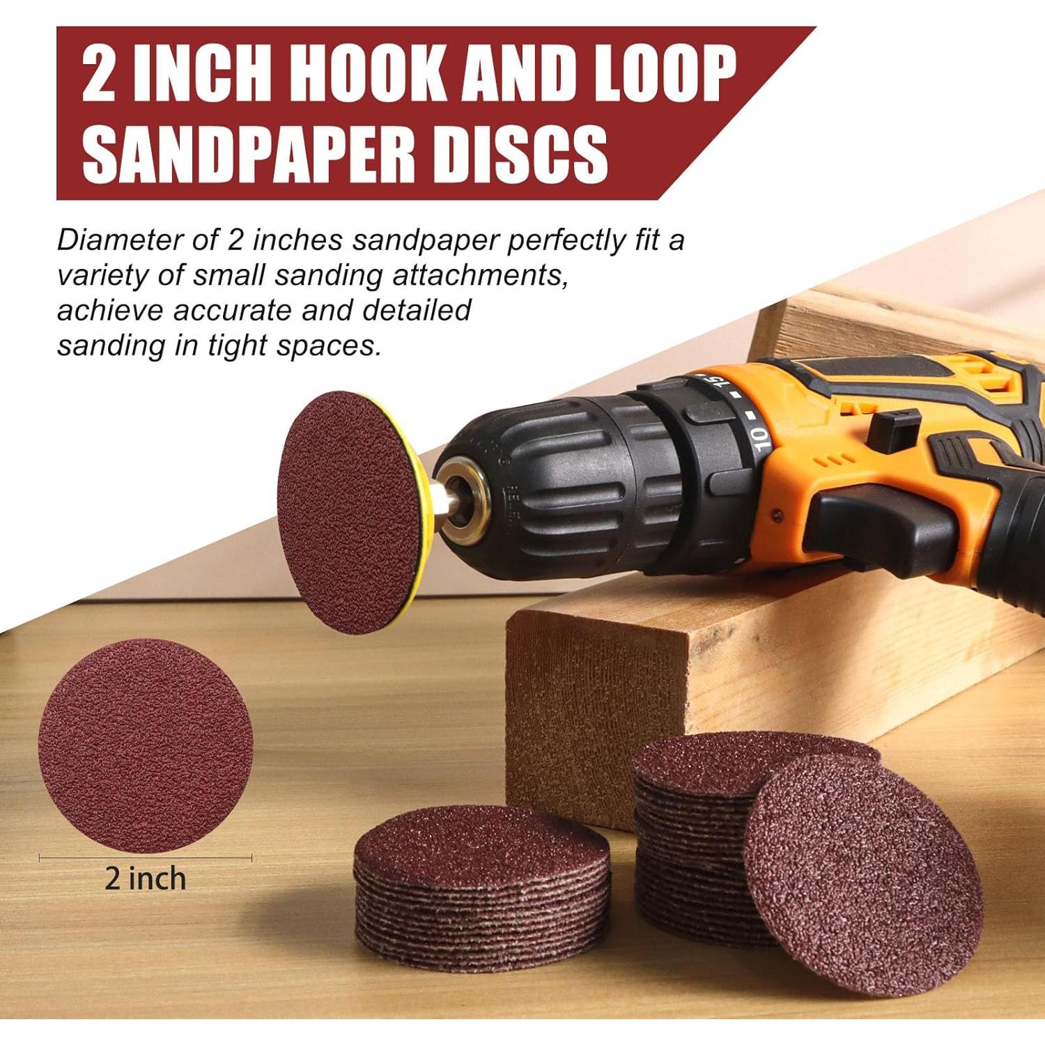 Discos de Lijado ZEHIQ 120 Piezas 60 Grano 5.08 cm