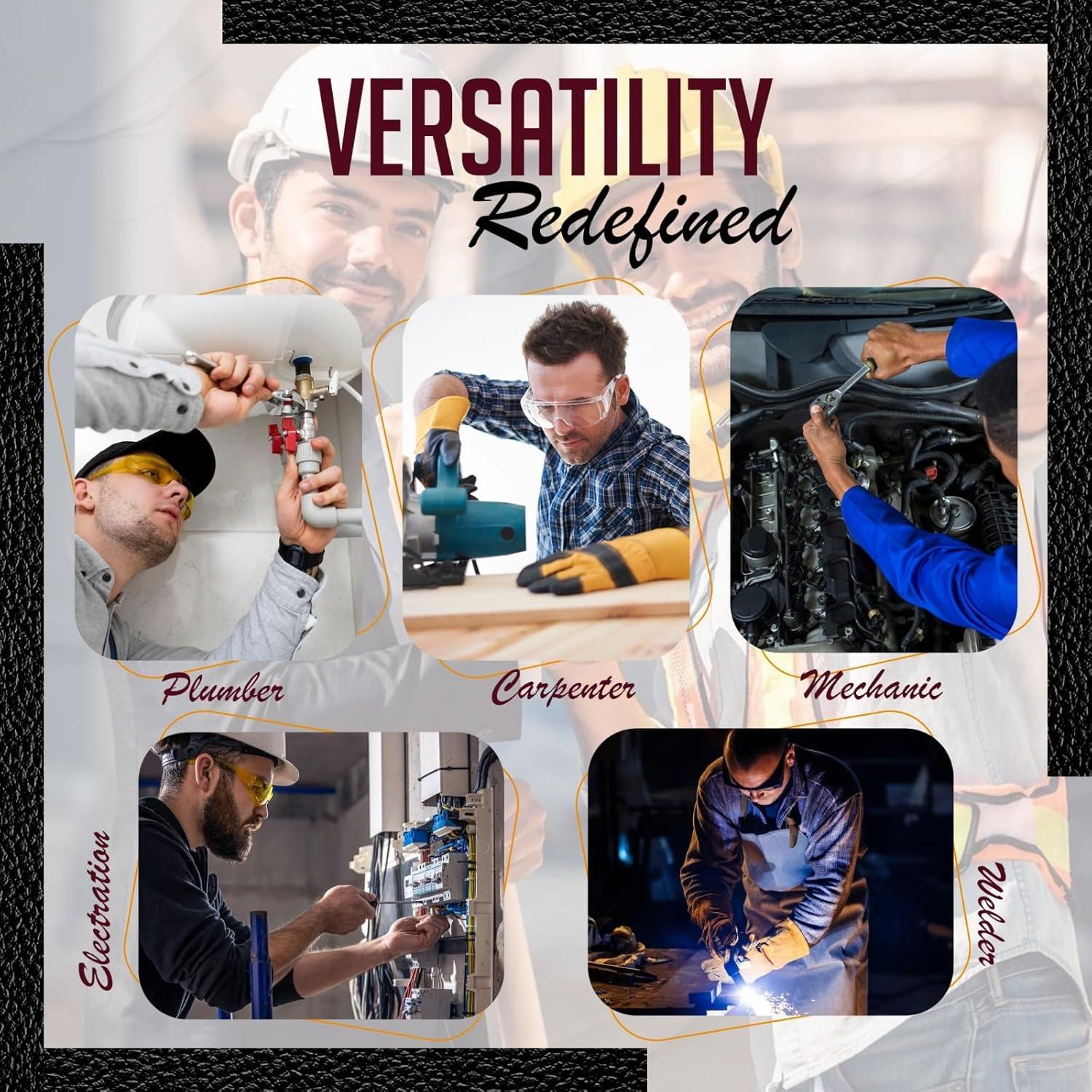 Cinturón de Herramientas de Cuero Rising Star 18 Bolsillos