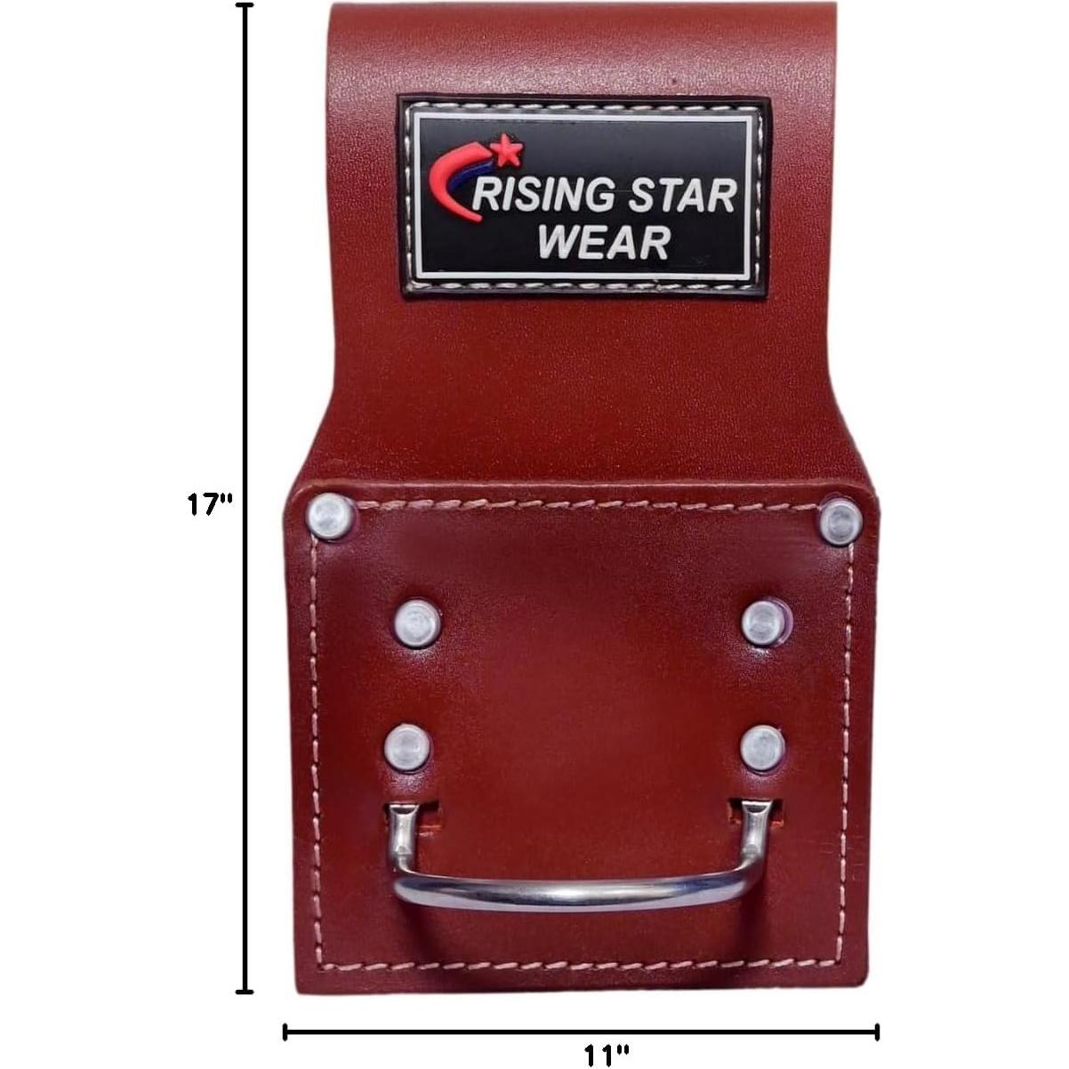 Cinturón de Herramientas de Cuero Rising Star 18 Bolsillos