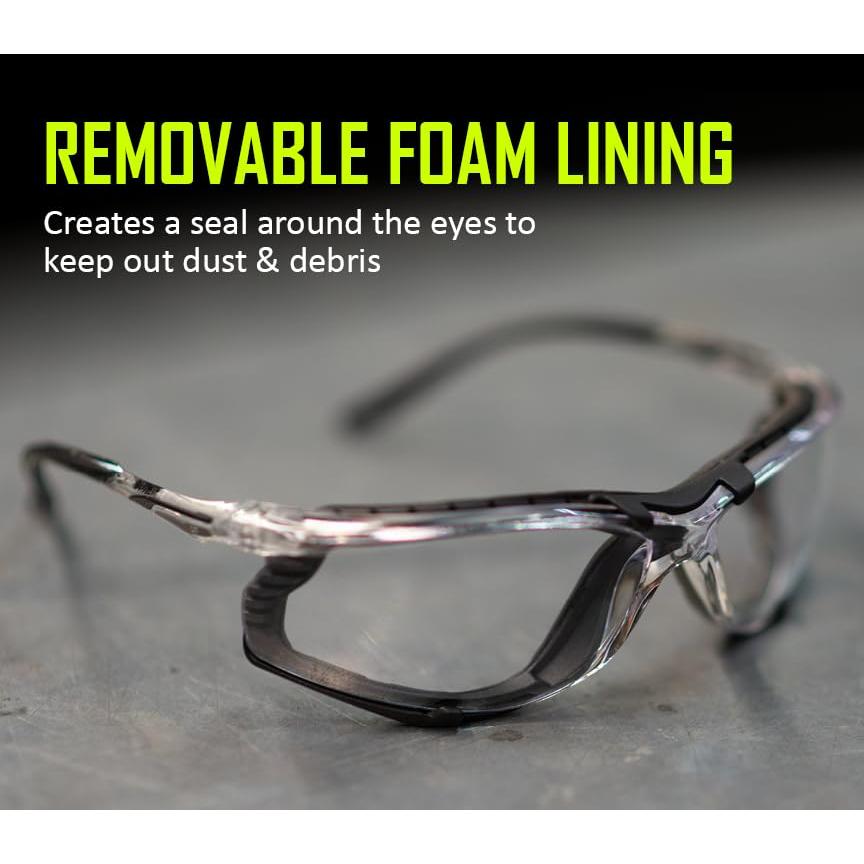 Gafas de Seguridad MAGID Gemstone Onyx con Forro de Espuma