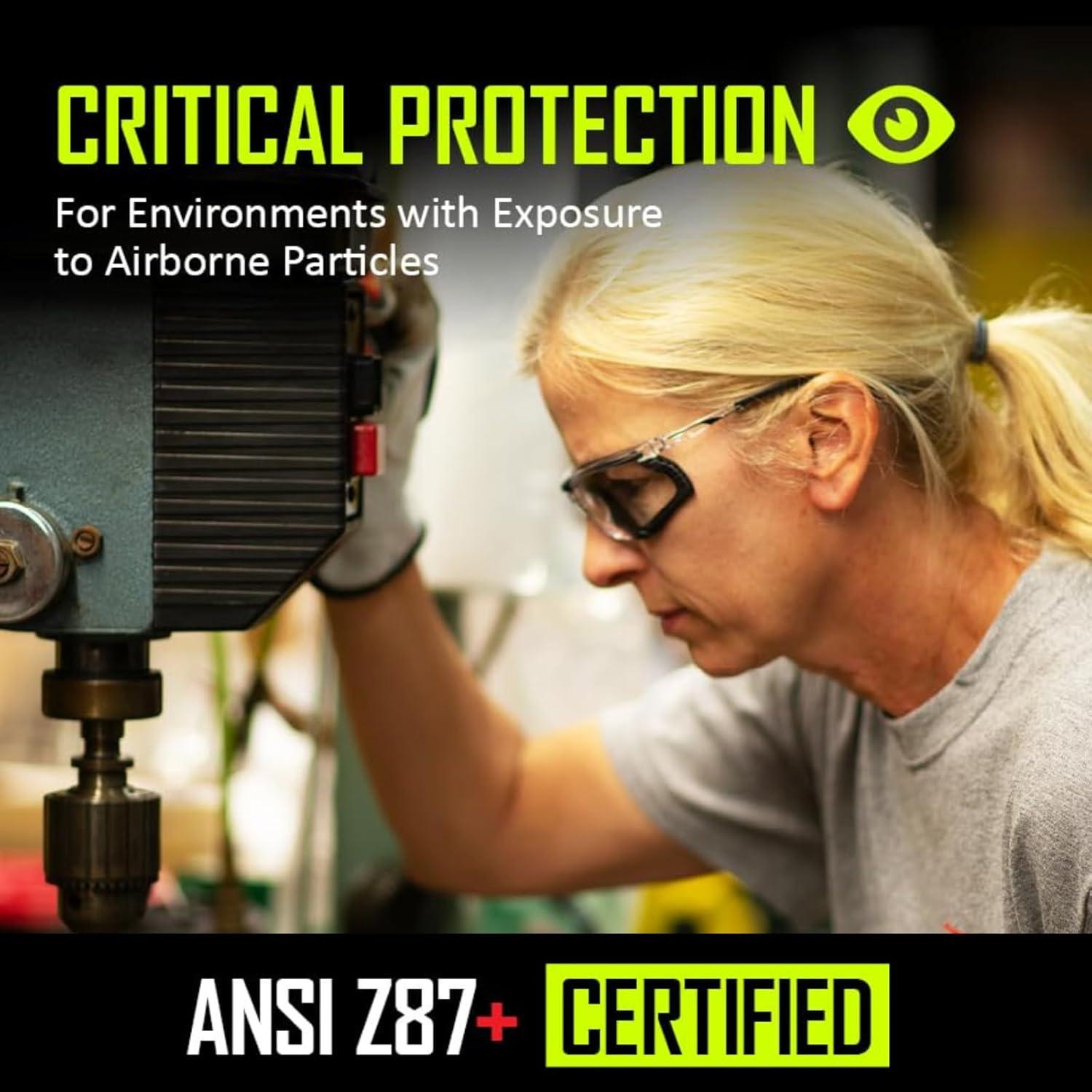 Gafas de Seguridad MAGID Gemstone Onyx con Forro de Espuma