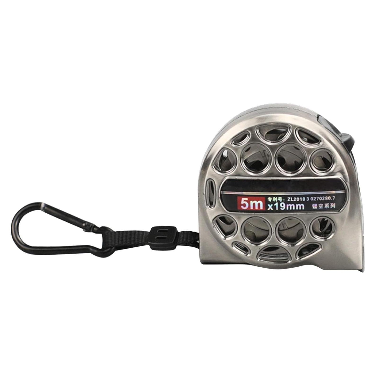 Cinta Métrica Tookie 5m Auto Bloqueo Acero Inoxidable Plata