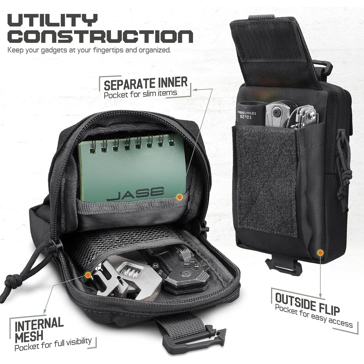 Bolsa Molle LIVANS para Mochila Táctica 4 Bolsillos Nylon