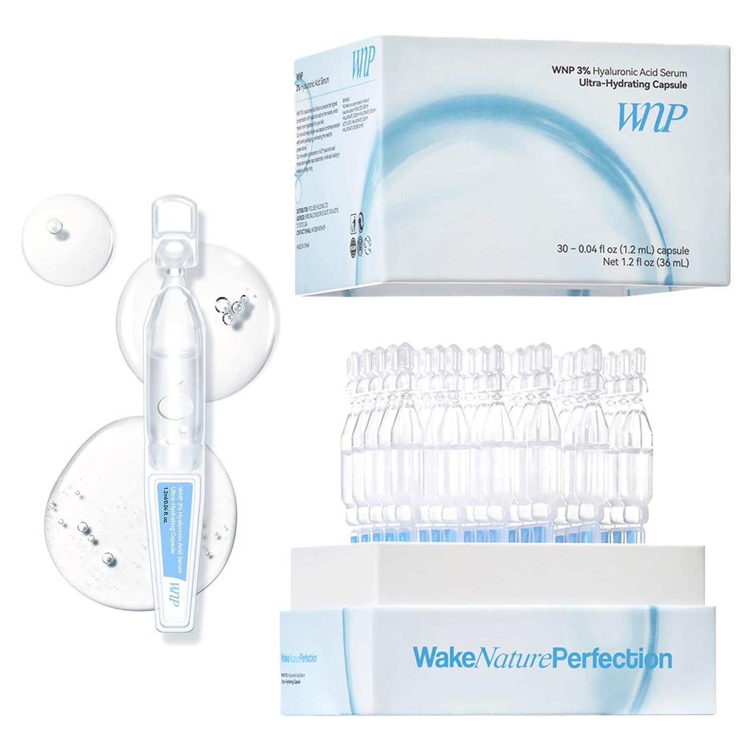 Sérum Ultra Hidratante WNP 3% Ácido Hialurónico 30 Viales