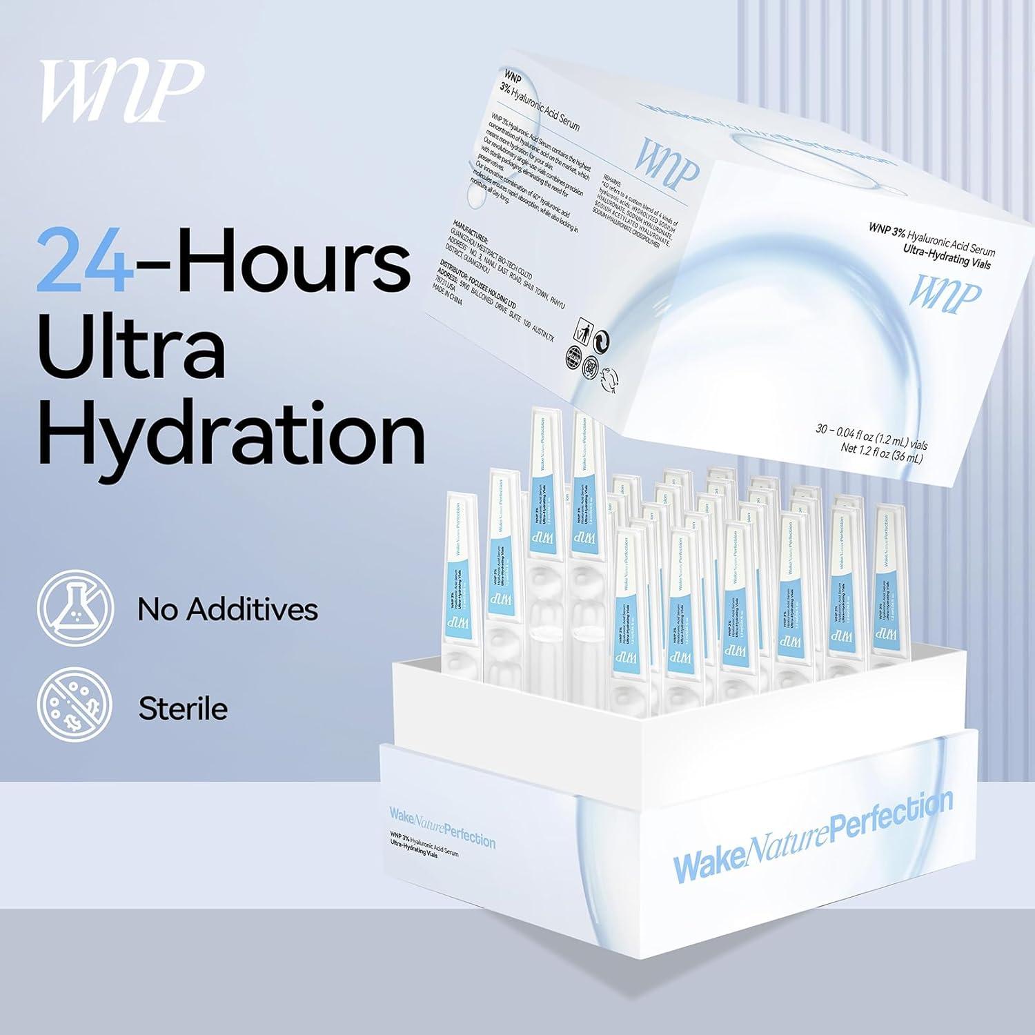Sérum Ultra Hidratante WNP 3% Ácido Hialurónico 30 Viales