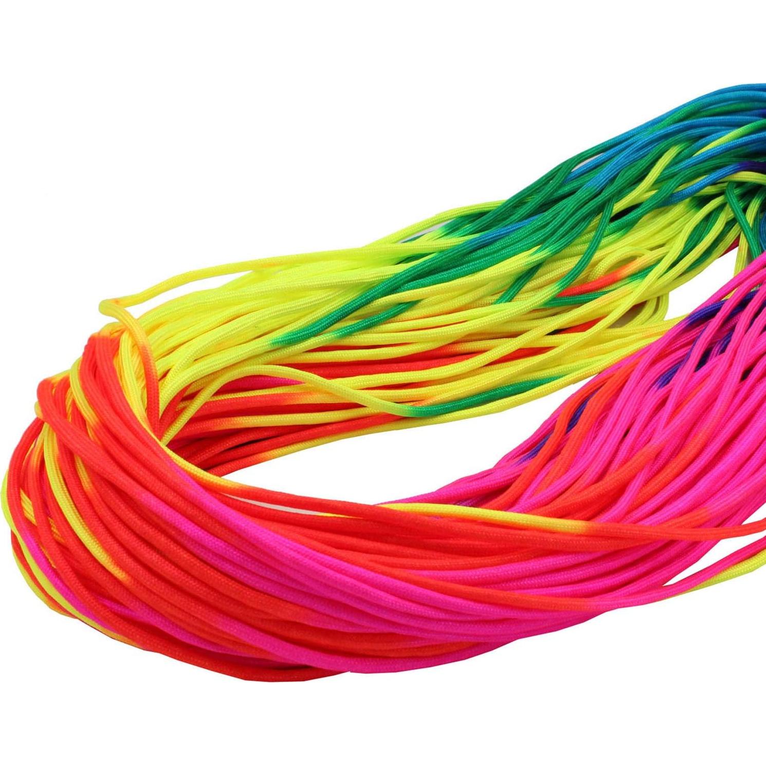 Cuerda Paracord Arcoíris GeGeDa 30.48m 7 Núcleos Nylon 550lbs
