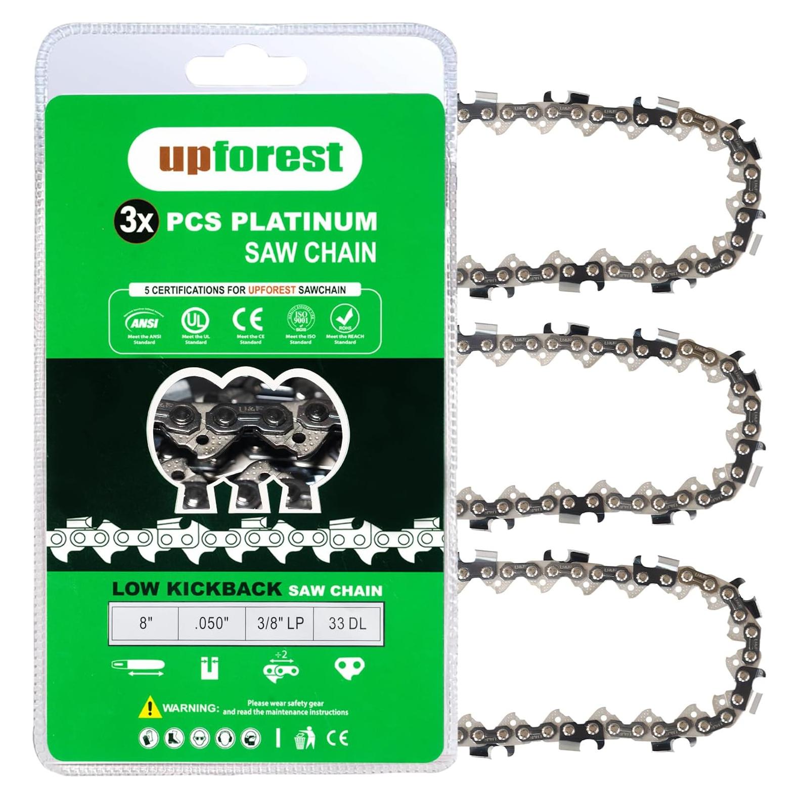 Cadena de sierra de poste 8" 3PC para Kobalt y Sun Joe