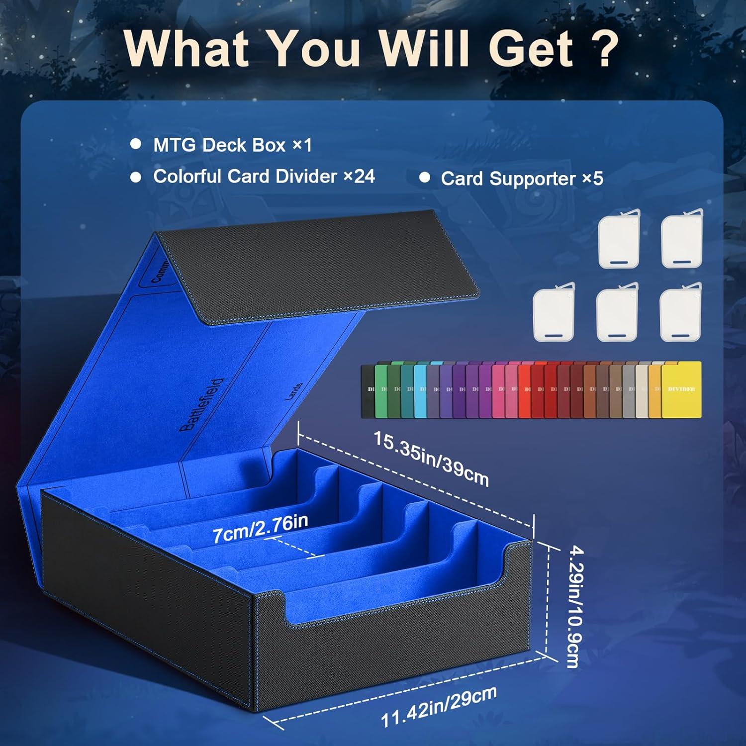 Caja de Almacenamiento de Cartas TiMOVO 3800+ 5 Filas Magnética
