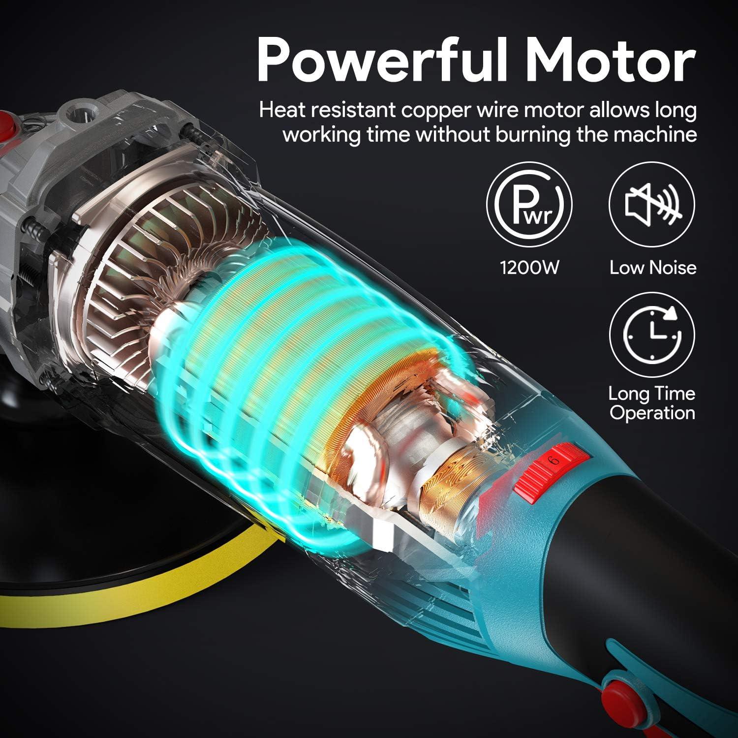 Pulidora Rotativa ENEACRO ENRO1206 1200W 6-7 Pulgadas Velocidad 3500RPM