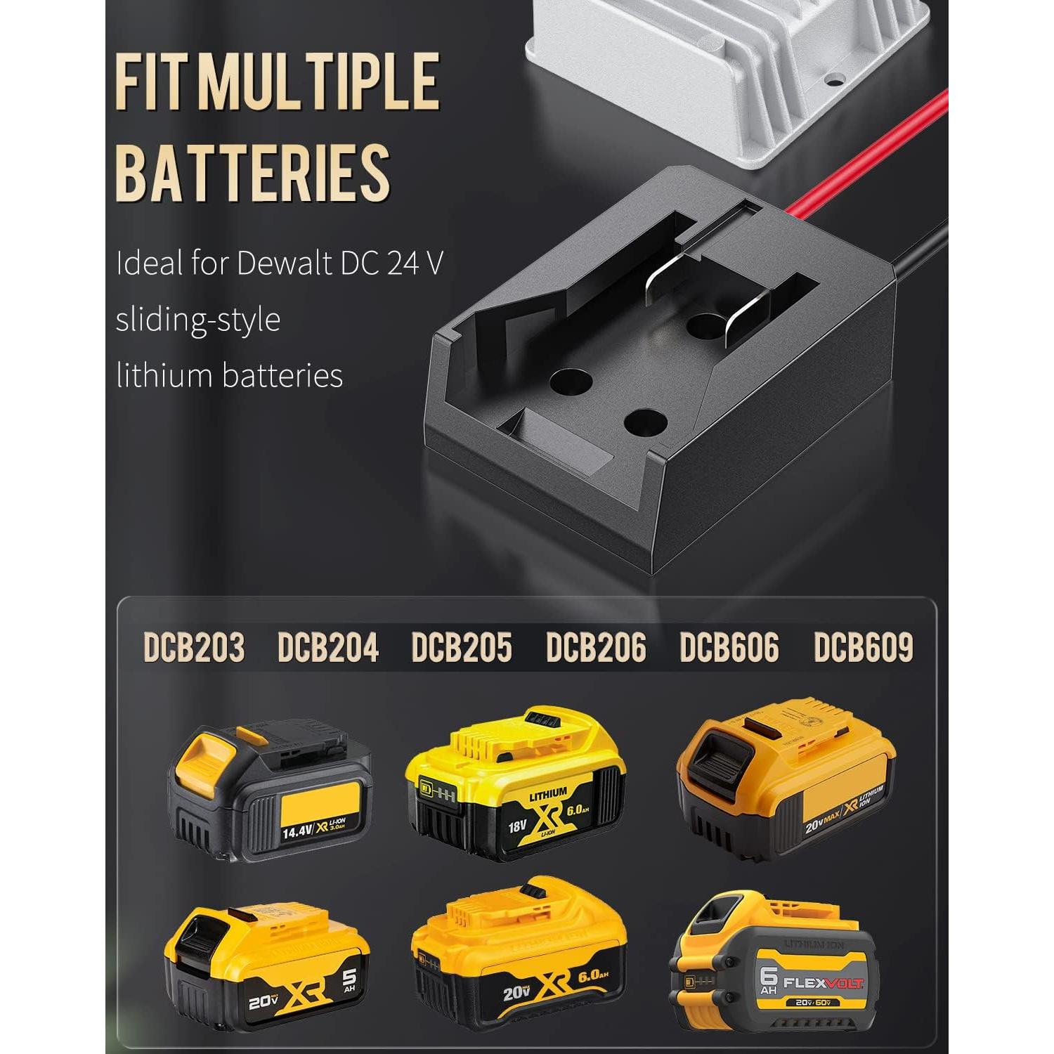 Convertidor de Voltaje 20V a 12V Vibit 180W para Baterías Dewalt