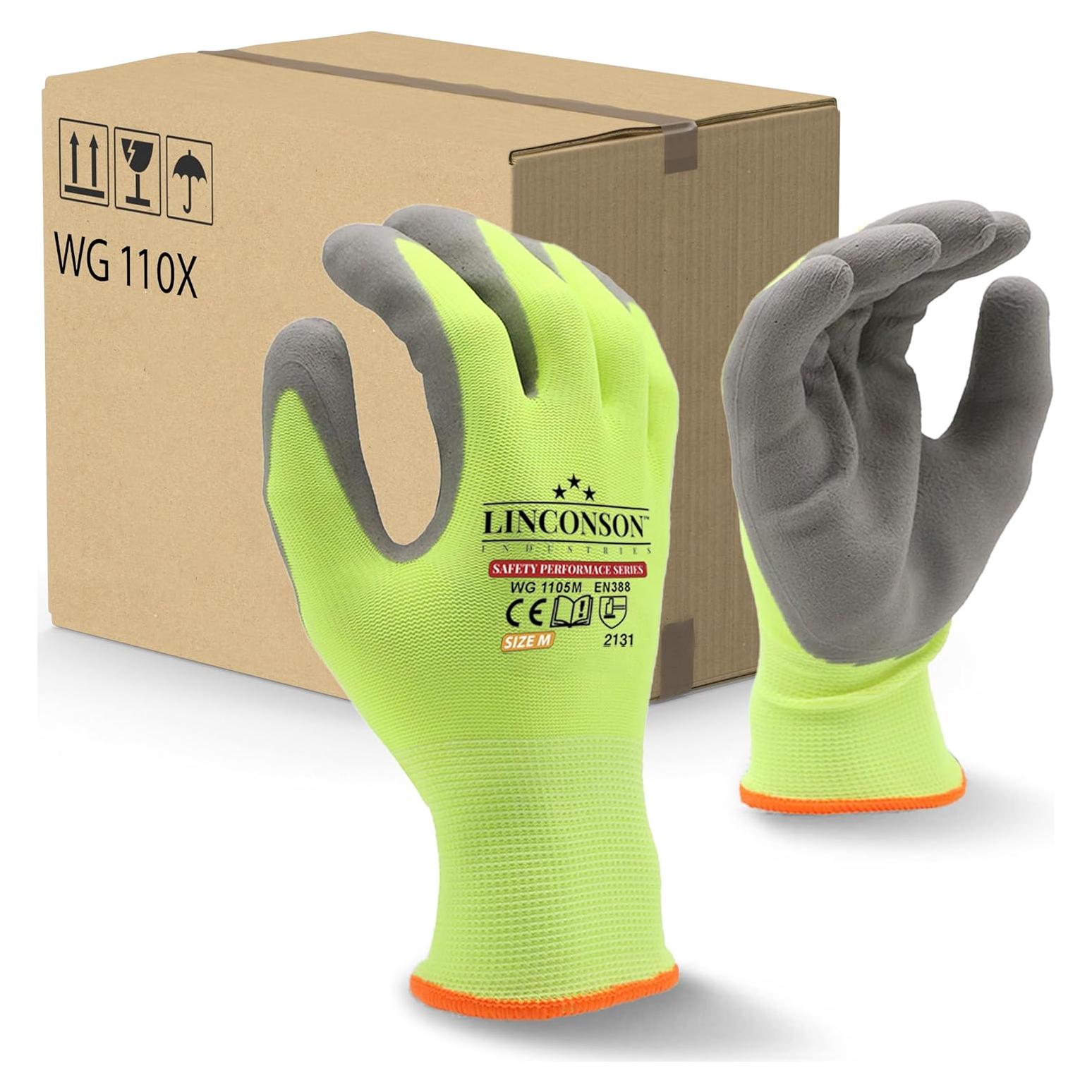 Guantes de Trabajo Linconson Wg110x 12 Piezas Verde