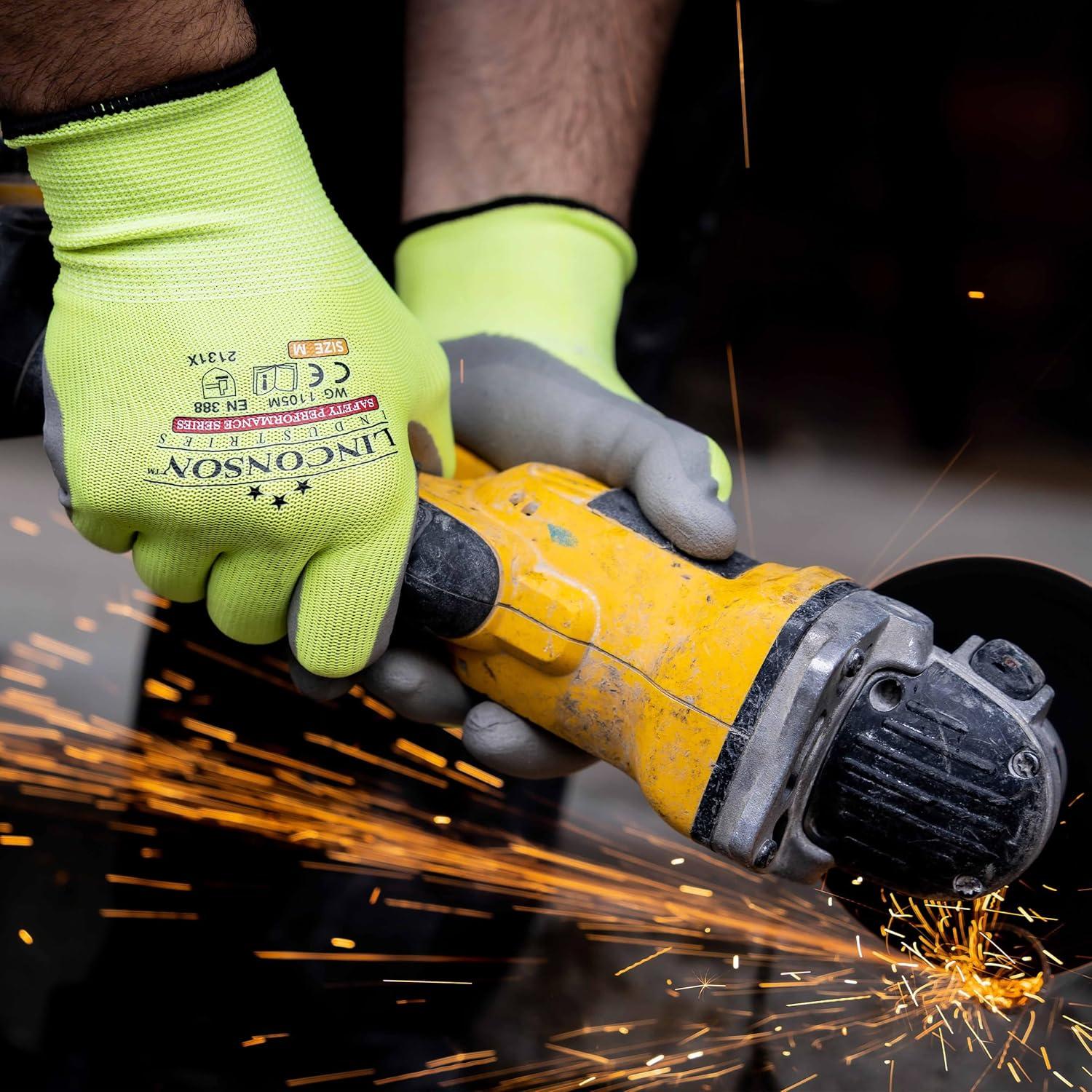 Guantes de Trabajo Linconson Wg110x 12 Piezas Verde