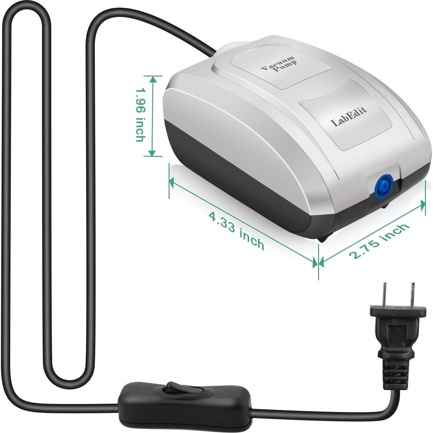 Bomba de vacío LabEdit con tubos y conectores flexibles