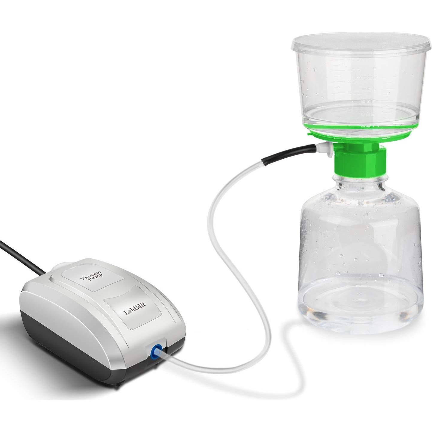 Bomba de vacío LabEdit con tubos y conectores flexibles