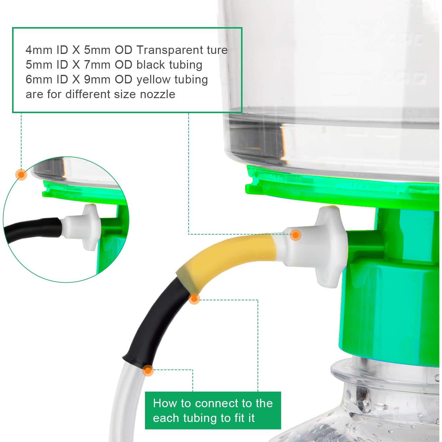 Bomba de vacío LabEdit con tubos y conectores flexibles