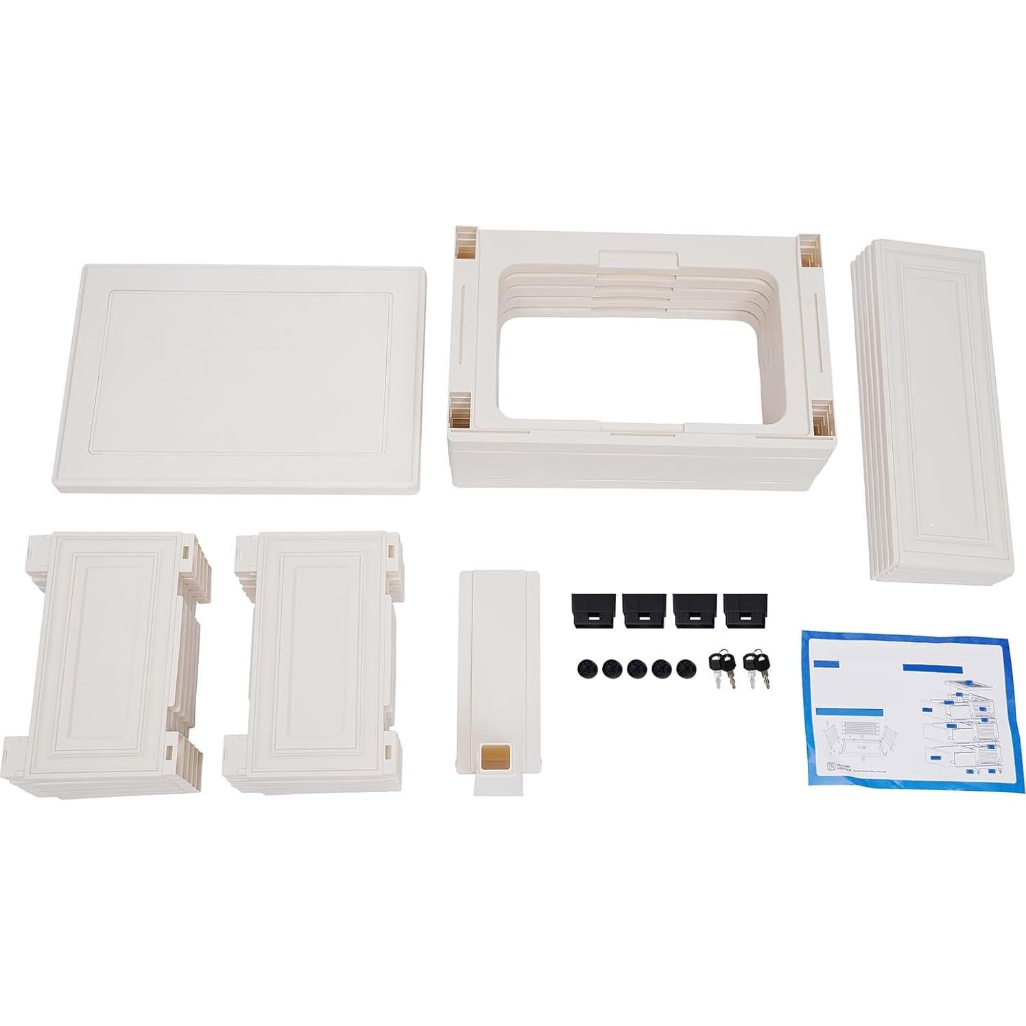 Plastic Drawers Dresser 6 Drawers Plastic Closet Drawers with Lock Tall Dresser Organizer for Clothes Small Closet Organizer Shelf Lockable Storage Cabinet Drawers Organizer (Parrot)