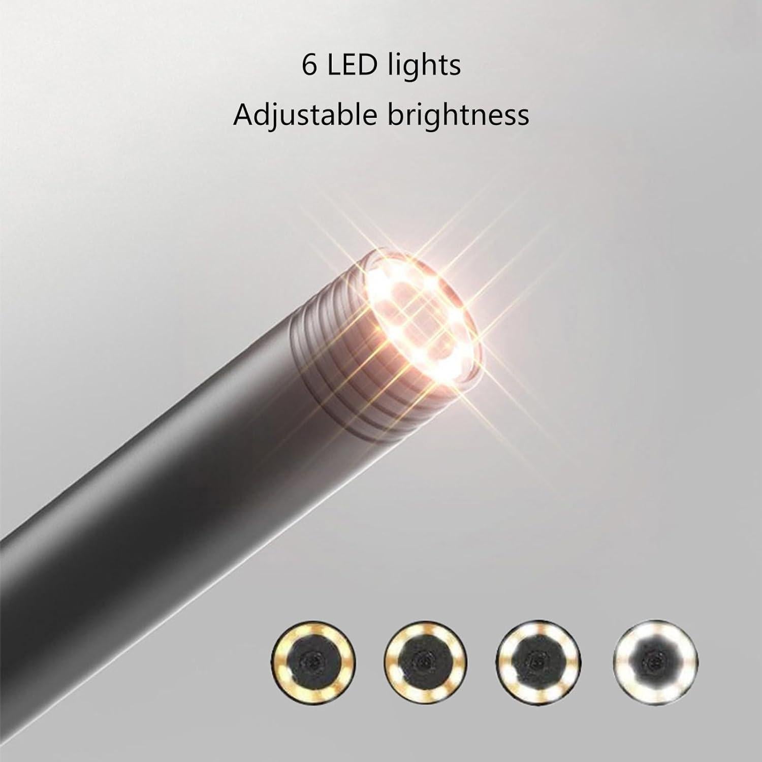 Cámara de Endoscopio MEIBAOGE 2 Metros IP67 con Luz LED