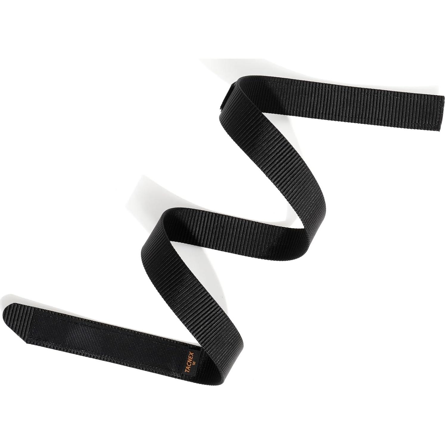 Cinturón de Nylon TACNEX Sin Hebilla 35mm Negro Ajustable