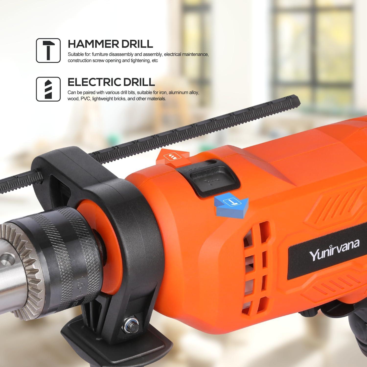 Taladro de impacto eléctrico Yunirvana 4.5A 105 accesorios