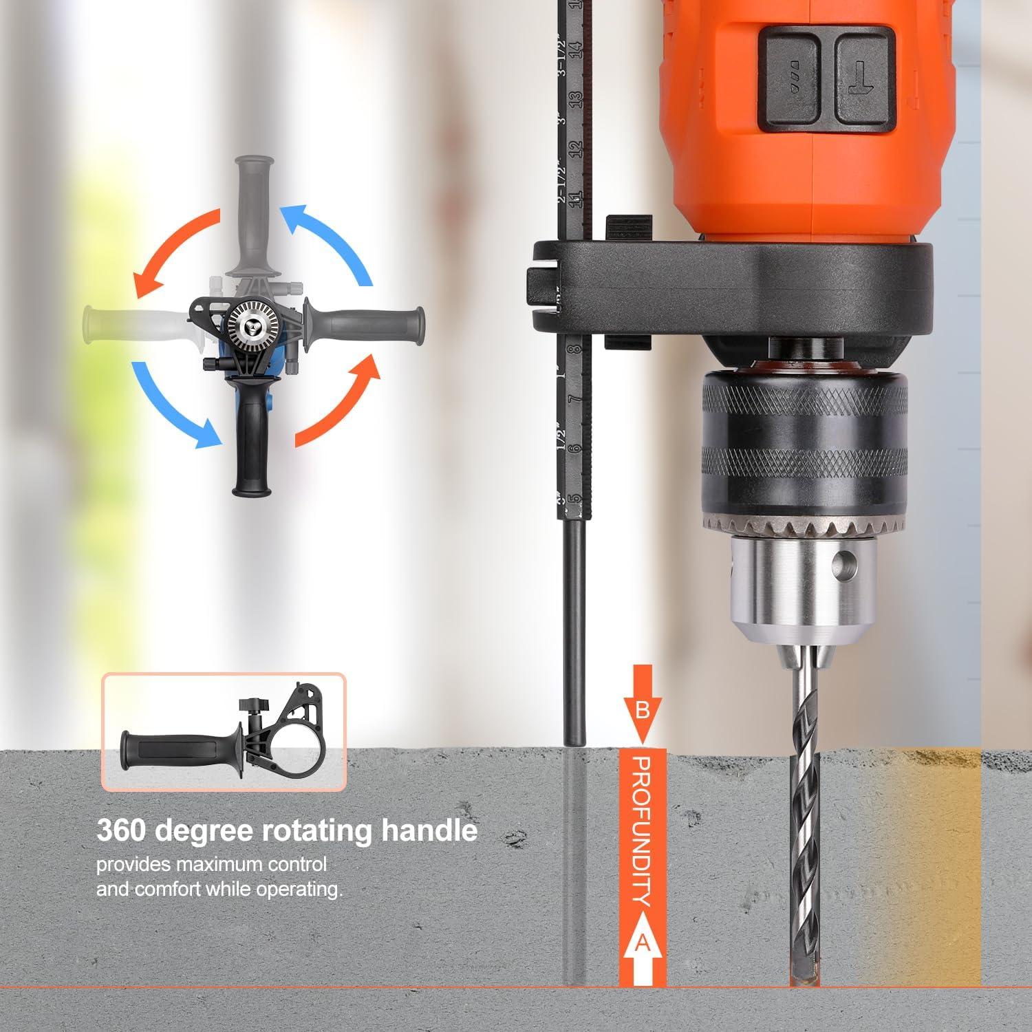 Taladro de impacto eléctrico Yunirvana 4.5A 105 accesorios