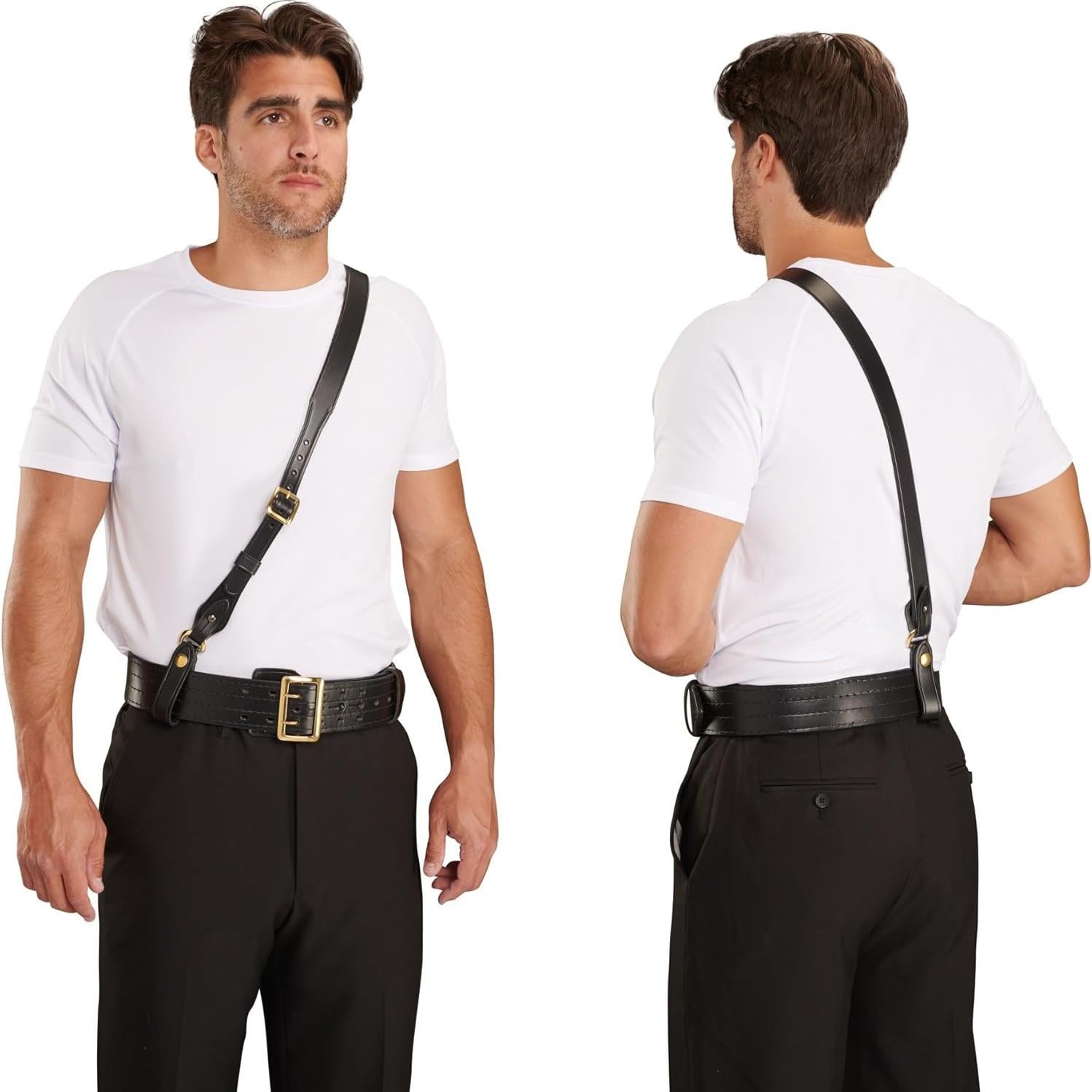 Correa de Hombro Sam Browne Jay-Pee Cuero Negro 5 cm