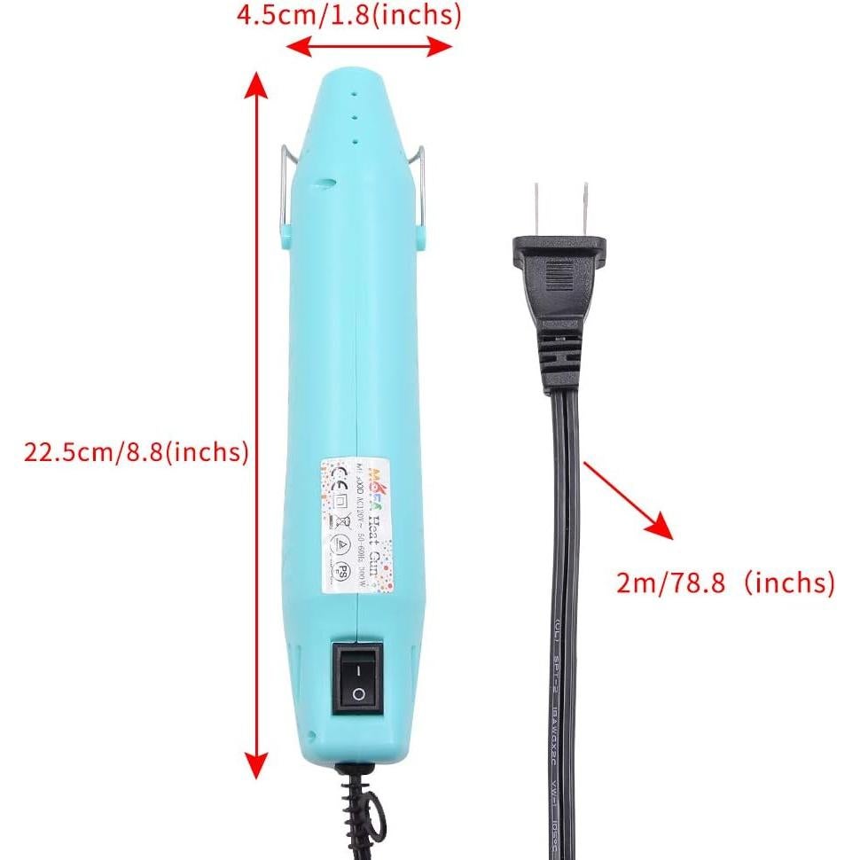 mofa Resin Heat gun,6.6ft Cable 300W Hot Air Gun for Crafting,Acrylic Paint Dryer Multi-Purpose Electric Heating Nozzle (Blue)