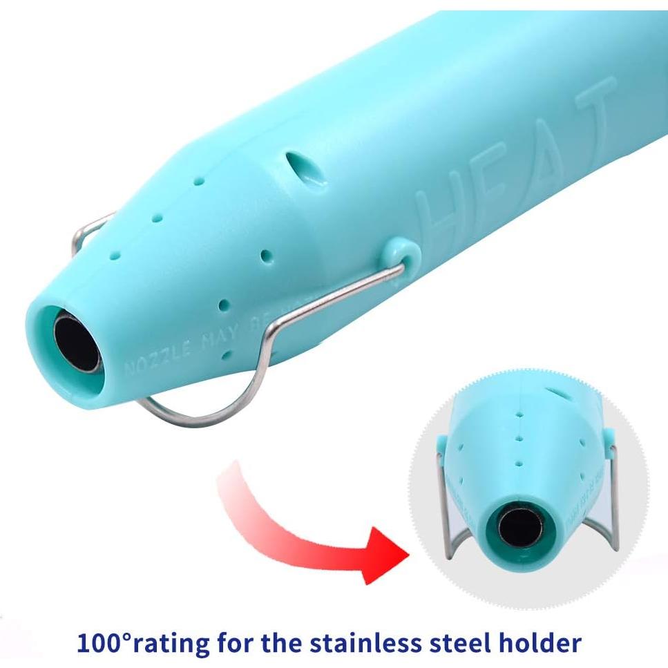 mofa Resin Heat gun,6.6ft Cable 300W Hot Air Gun for Crafting,Acrylic Paint Dryer Multi-Purpose Electric Heating Nozzle (Blue)