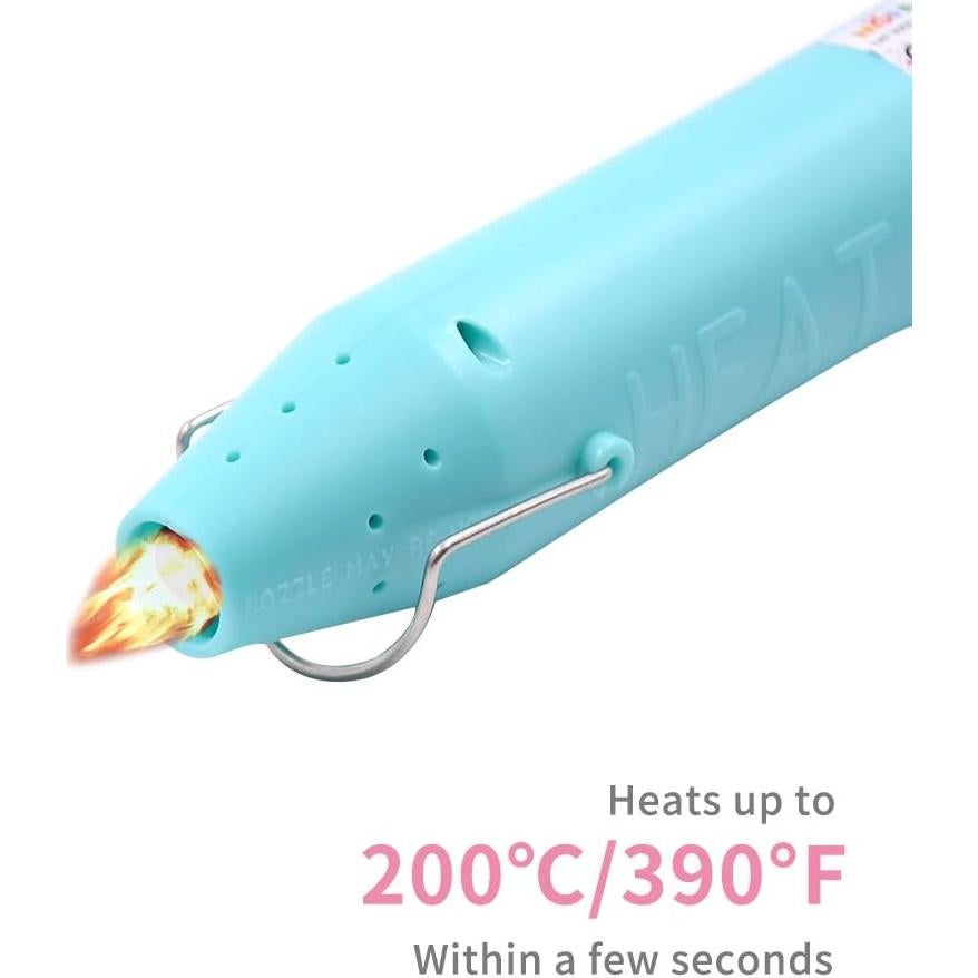 mofa Resin Heat gun,6.6ft Cable 300W Hot Air Gun for Crafting,Acrylic Paint Dryer Multi-Purpose Electric Heating Nozzle (Blue)