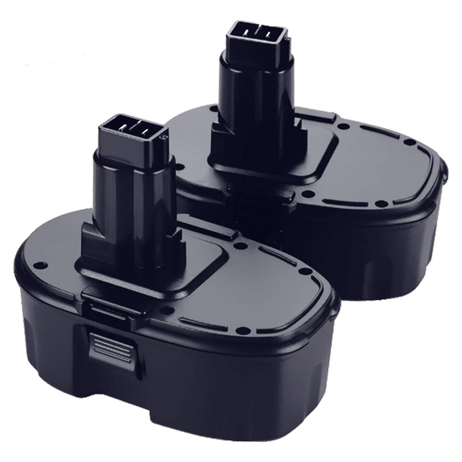 2-Pack [Upgraded to 4500mAh] High Capacity DC9096 DC9098 Replacement Battery Compatible with Dewalt 18V Battery DC9099 DW9095 DW9096 DW9098 DW9099 DE9038 18 Volt Cordless Drill Driver Tools(Black)