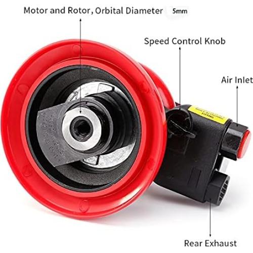 Lijadora Neumática 5" POWER AERO NOVIA para Madera y Carrocería