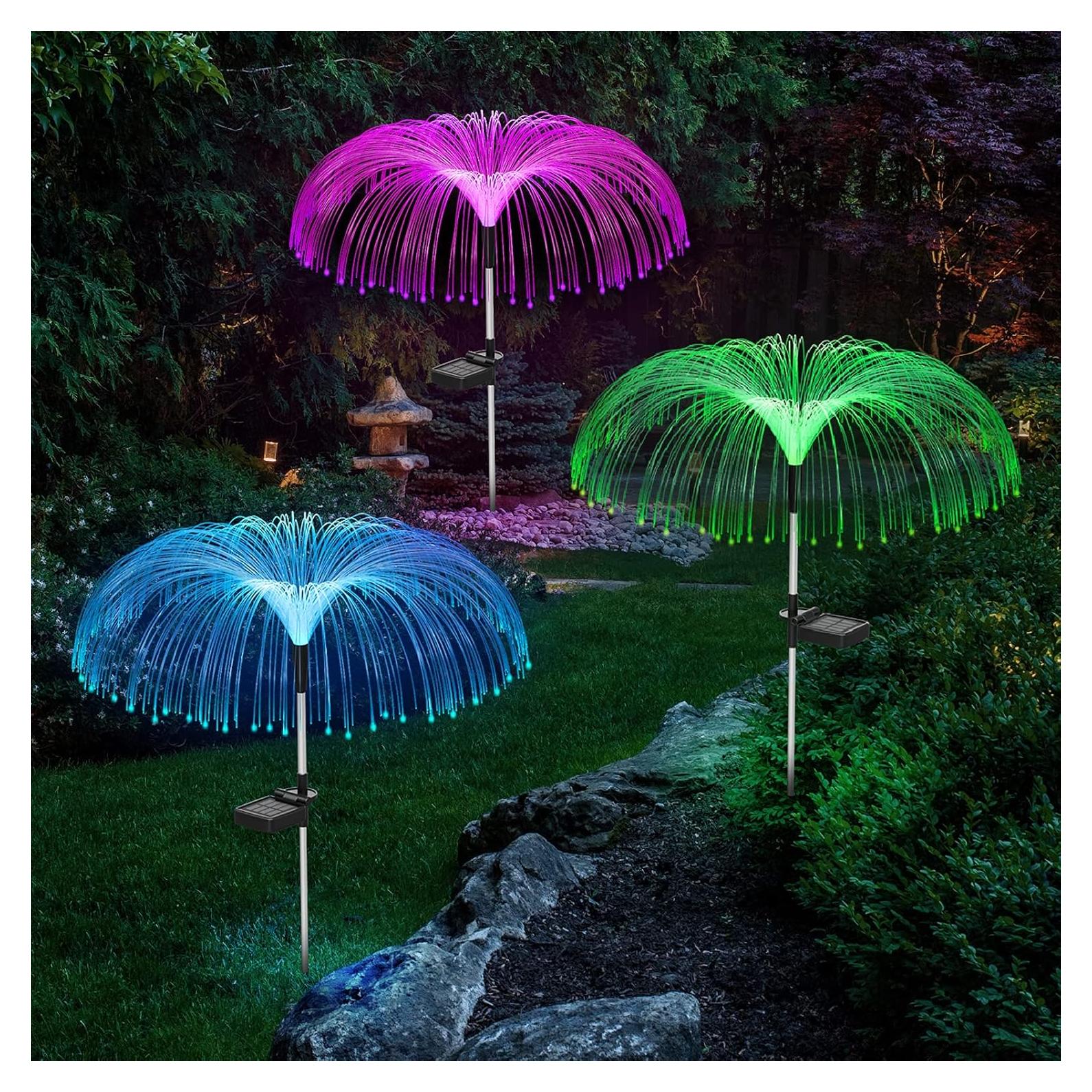 Luces Solares Vosaro de Flores 7 Colores para Jardín 3 PCS