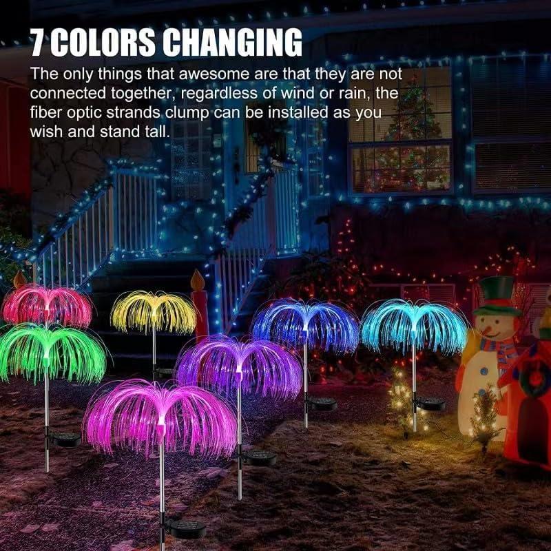 Luces de Jardín Solar Myuilor 7 Colores IP65 2 Piezas