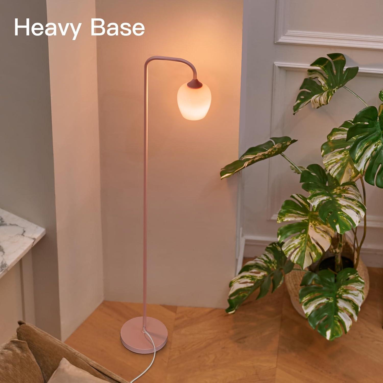 Lámpara de Pie Rosa ONEWISH - Moderna 165 cm LED Incluida