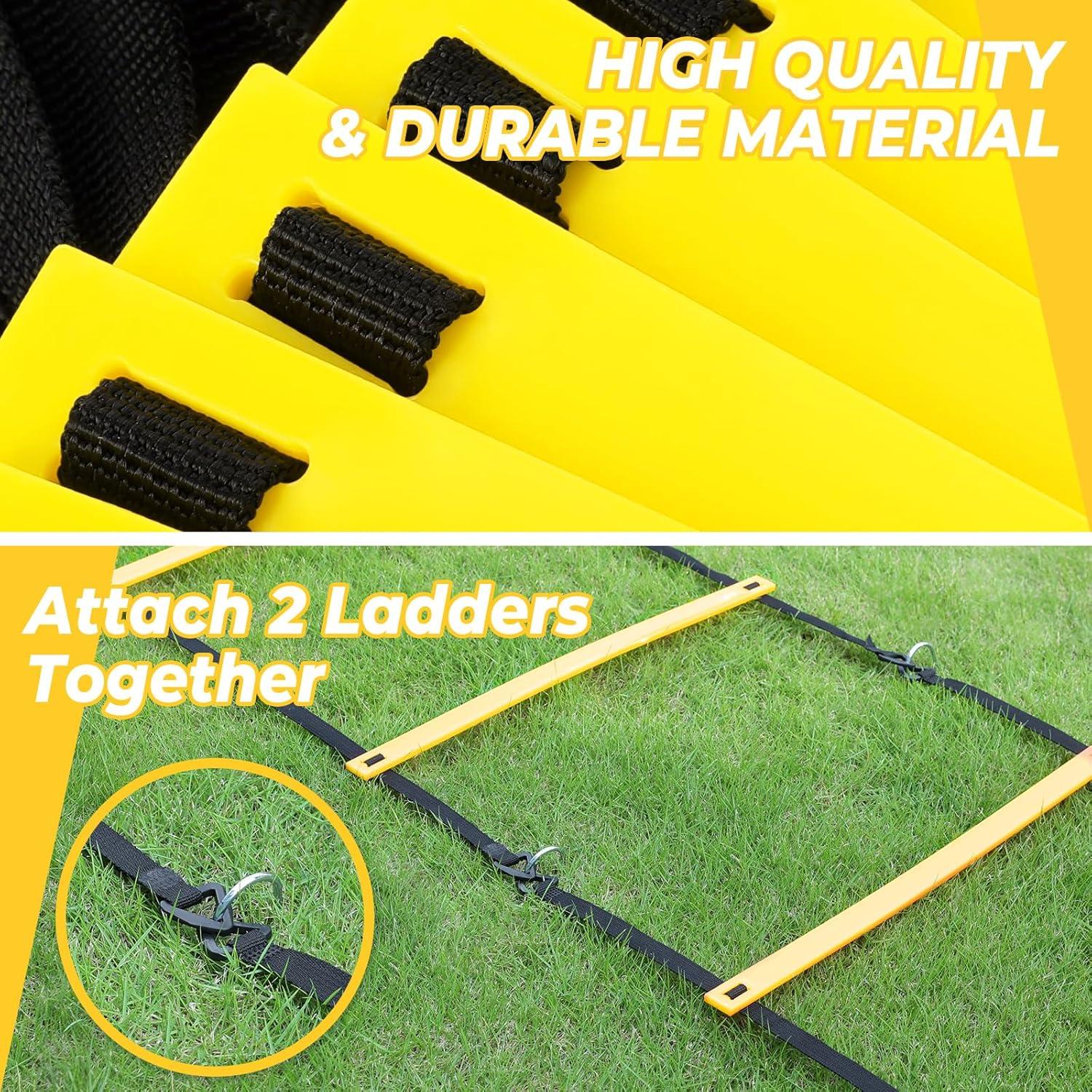 Escalera de Agilidad GHB Pro 6m 12 Peldaños y Conos