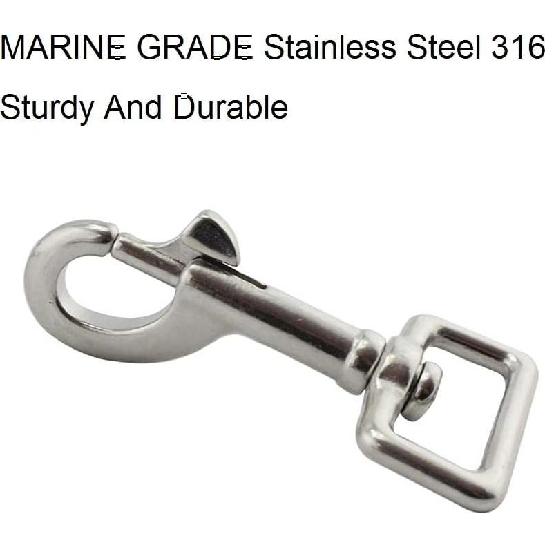 Gancho de Buceo NRC&XRC Acero Inoxidable 74mm 2 Piezas