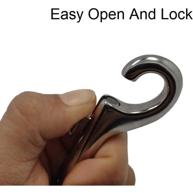 Gancho de Buceo NRC&XRC Acero Inoxidable 74mm 2 Piezas