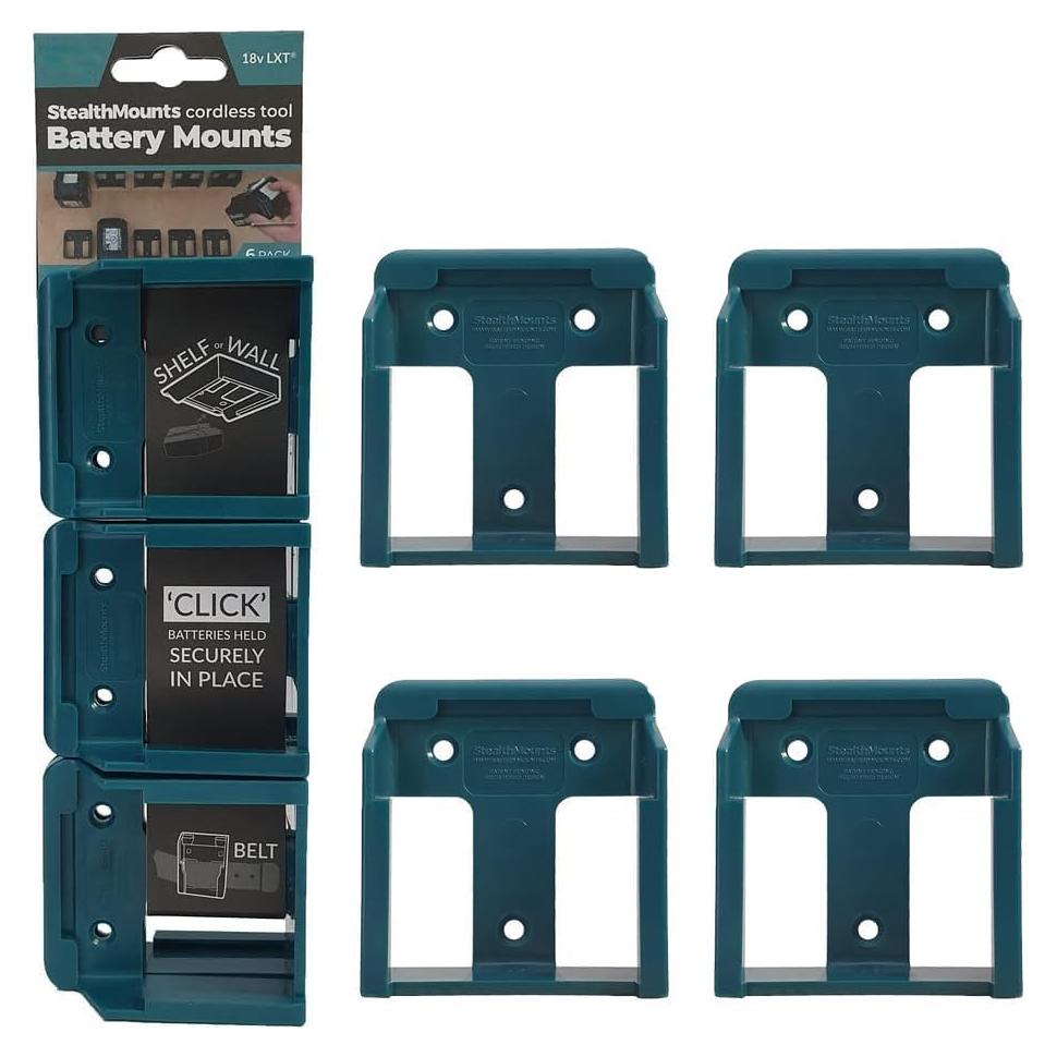 Soporte de Batería StealthMounts para Makita 18V - 4 Paquete
