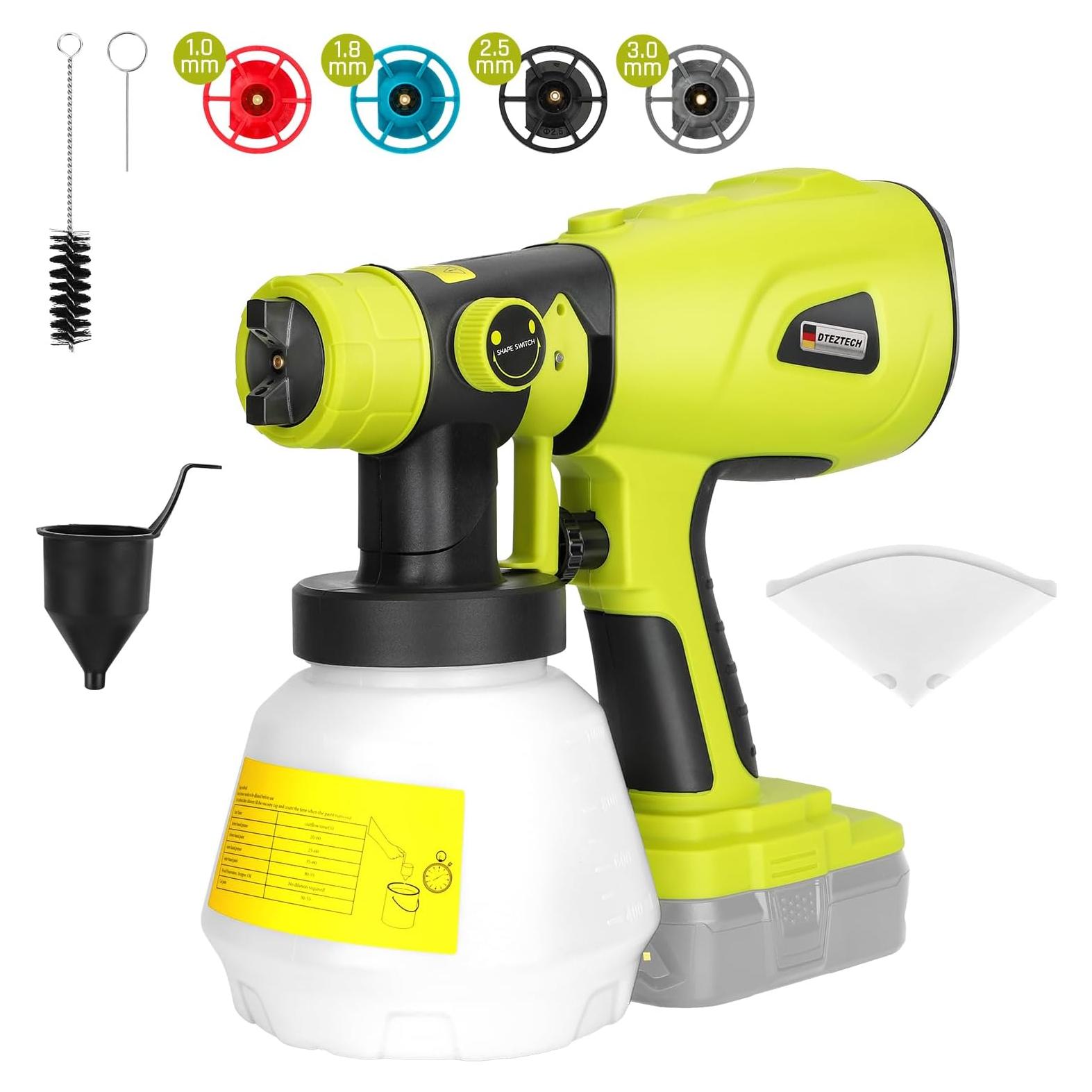 Pulverizador de pintura Ryobi ONE+ 18V 200W HVLP inalámbrico