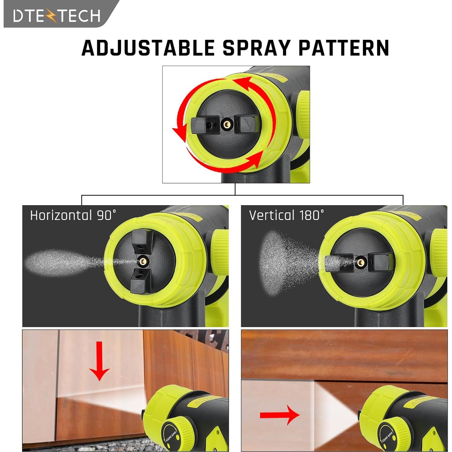 Pulverizador de pintura Ryobi ONE+ 18V 200W HVLP inalámbrico